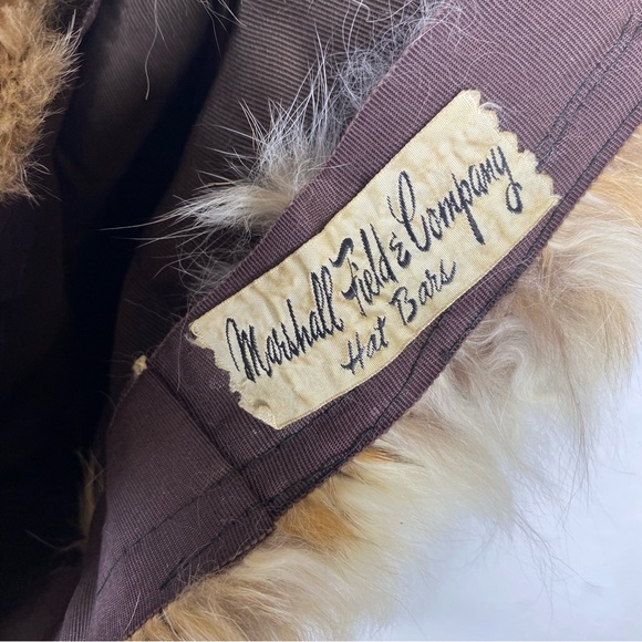 Vintage Marshall Field & Company Rabbit Fur Hat - Picture 5 of 5